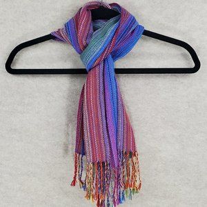 Multicolor 100% Alpaca Wool Scarf